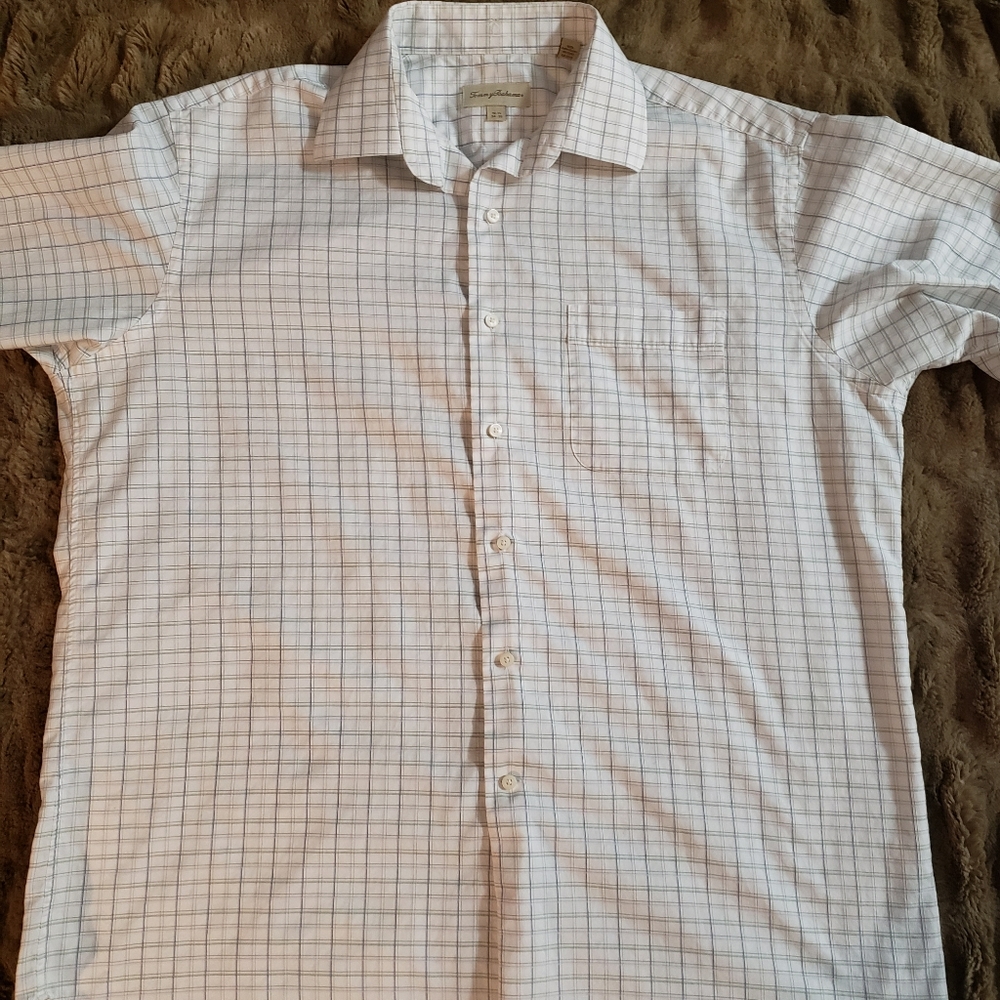 TOMMY BAHAMA Men’s Long Sleeve White checkl